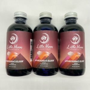 3 Little Moon Essentials Tingly Massage Oil Aphrodisia's Elixir New 3 Bottles